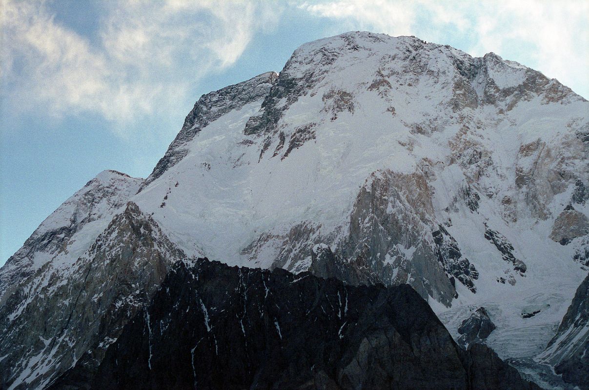 30 Broad Peak North Summit, Central Summit And Main Summit Just After Sunrise From Concordia